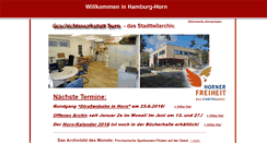 Desktop Screenshot of geschichtswerkstatt-horn.de